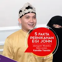 5 Fakta Pernikahan Egi John dan Wanita Bercadar, Kamilia Yasmin. (Foto: Deki Prayoga, Desain: Nurman Abdul Hakim/Bintang.com)
