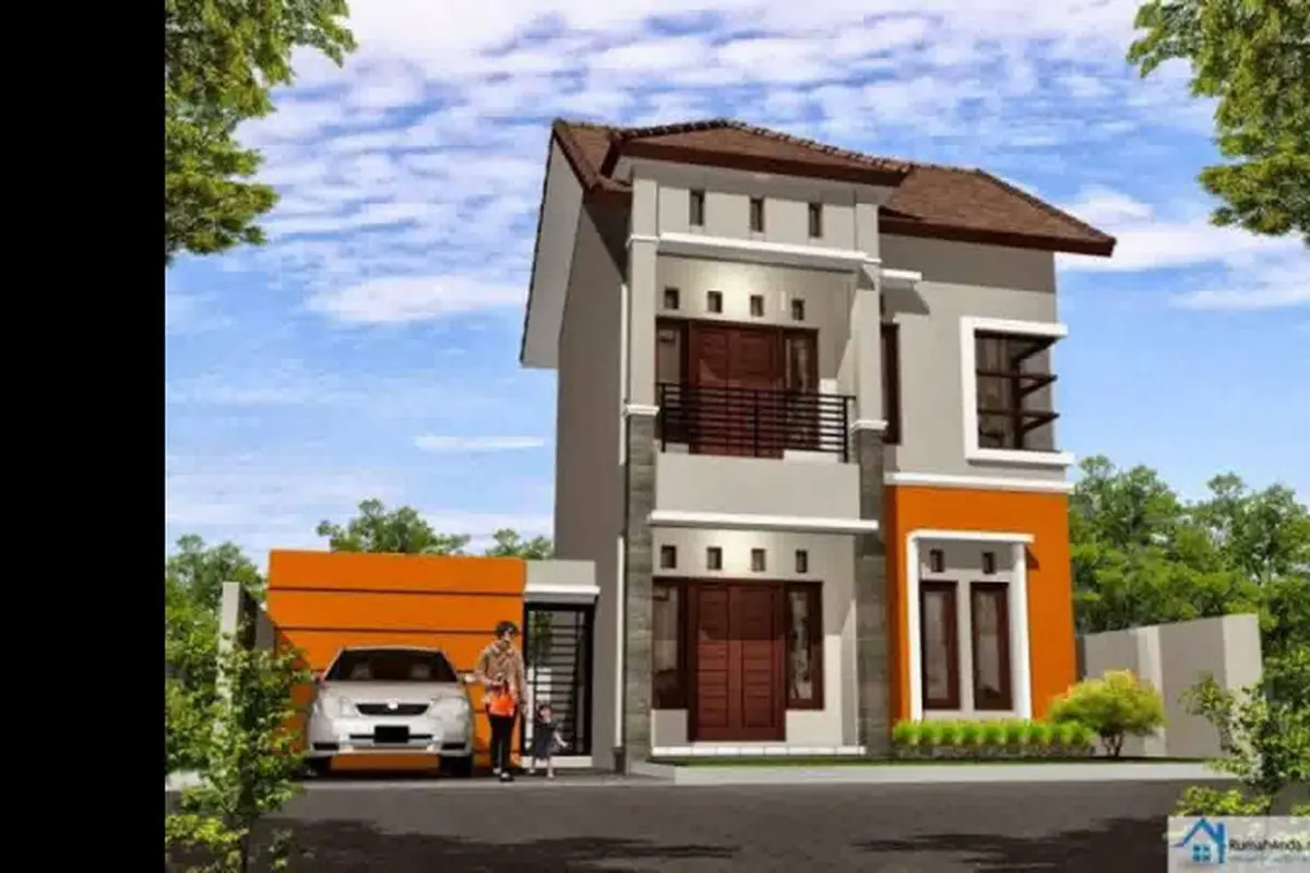 Desain Rumah 8x10 2 Lantai Modern Minimalis