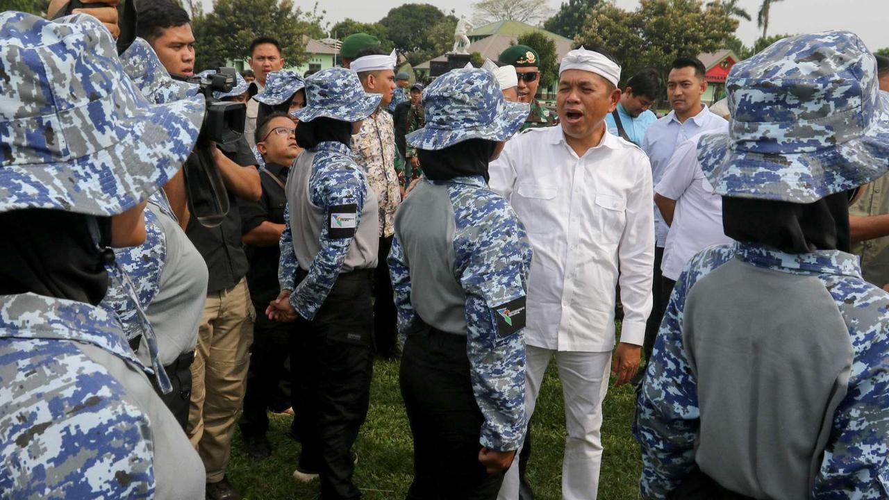 Dedi Mulyadi temui anak-anak yang dibina di Markas Kotrad Depok