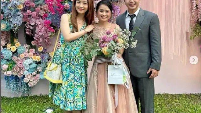 Acara tunangan Gritte Agatha dan Arif Hidayat (Foto: instagram @natashawilona12)
