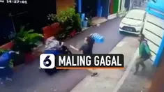 TEREKAM CCTV, MALING MOTOR GAGAL KABUR GARA-GARA GALON AIR