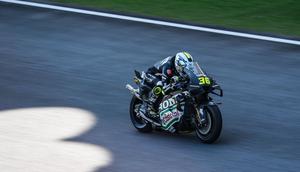 Joan Mir beraksi pada tes pramusim MotoGP Sepang 2026. (X/Honda)