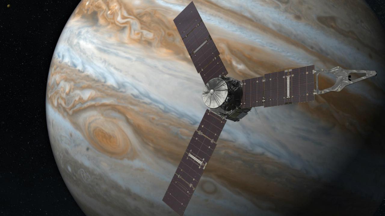 Juno berhasil mengorbit di planet terbesar di tata surya kita, Yupiter