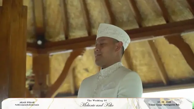 Pernikahan Melanie Putria dan Aldico Sapardan