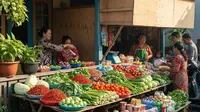 Desain Warung Sayur Minimalis Ramai Pengunjung (AI)