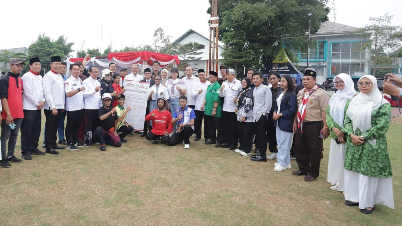 Harlah Pancasila, Pelajar hingga Tokoh Lintas Agama Tangerang Selatan Gelar Deklarasi Bersama