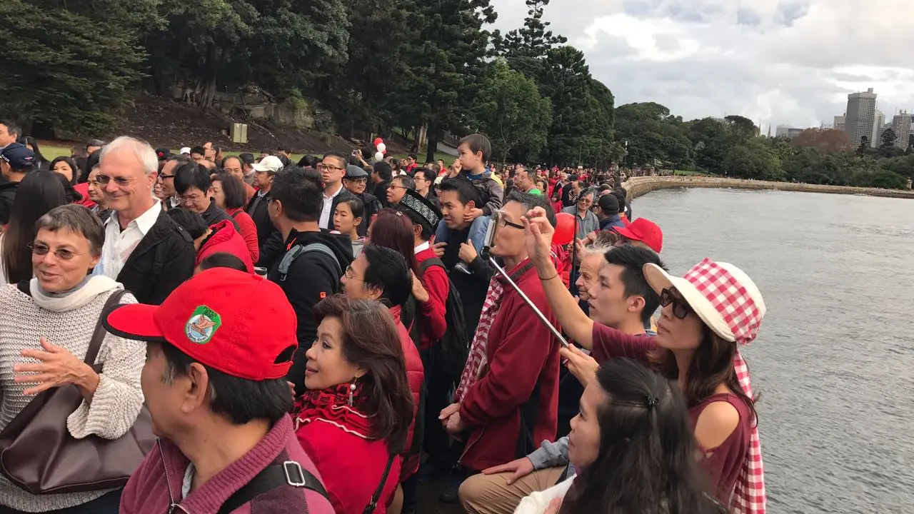 Aksi solidaritas WNI di Sydney dalam menyuarakan dukungan mereka terhadap Ahok
