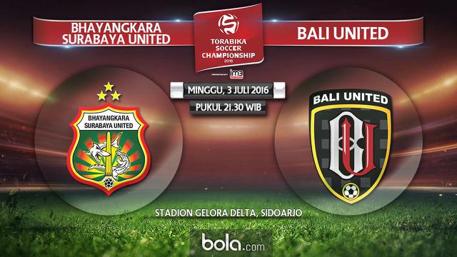 Bhayangkara Surabaya United Vs Bali United (Bola.com/Adreanus Titus)