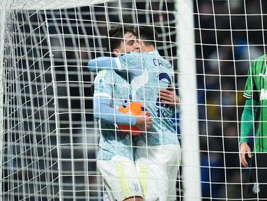 Juventus mendapat hasil meyakinkan saat bertandang ke markas Sassuolo pada pekan ke-19 Serie A 2025/2026. (Massimo Paolone/LaPresse via AP)