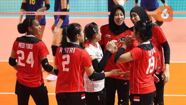Timnas Bola Voli Putri Indonesia Vs Timnas Bola Voli Putri Thailand di SEA Games 2023