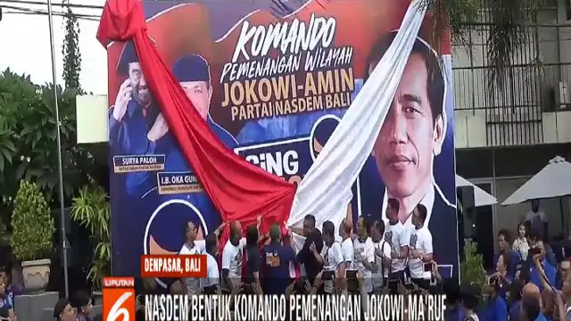Dengan adanya komando ini, Nasdem mengajak seluruh komponen rakyat Bali, baik yang bukan kader Nasdem, jika memiliki visi yang sama untuk pemenangan Jokowi-Ma'ruf, untuk bergabung berjuang bersama.