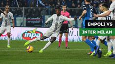 Inter Milan menang tipis dengan skor 1-0 atas Empoli dalam lanjutan Serie A pekan ke-19 di Stadio Carlo Castellani, Sabtu (29/12/2018).