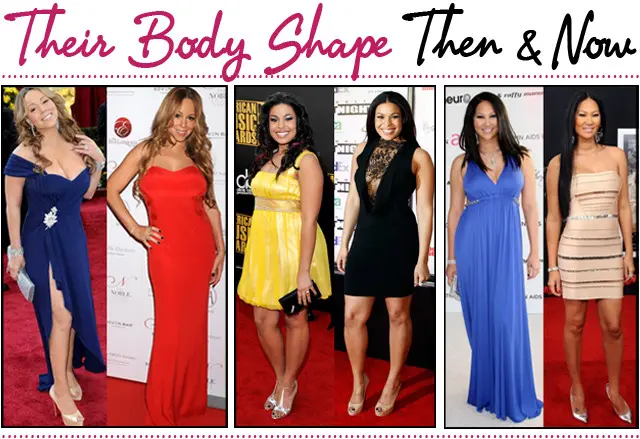 Celebrities boday shape