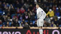 Cristiano Ronaldo gagal mempersembahkan kemenangan untuk Real Madrid. (AFP/Javier Soriano)