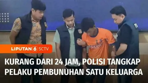 VIDEO: Kurang dari 24 Jam, Polisi Berhasil Tangkap Pembunuh Keluarga Guru di Kediri