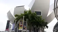 Art Science Museum di kawasan Marina Bay Sand Singapura.