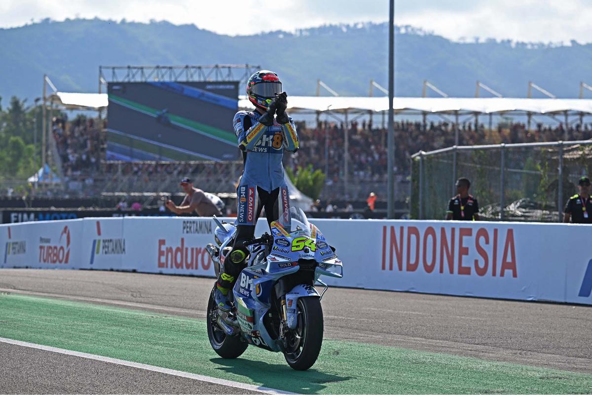 FOTO: Fermin Aldeguer Juara MotoGP Indonesia 2025