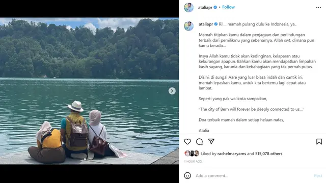 Atalia Praratya - Ridwan Kamil (Foto: Instagram/@ataliapr)