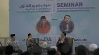 Majelis Hukama Muslimin (MHM) Kantor Cabang Indonesia menggelar Seminar Persudaraan Manusia di Bait Al-Quran Jakarta. (Ist)