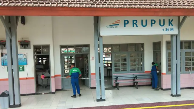 Stasiun Prupuk, Tegal kembali beroperasi. (Foto: Liputan6.com/PT KAI Daop 5 PWT/Muhamad Ridlo)