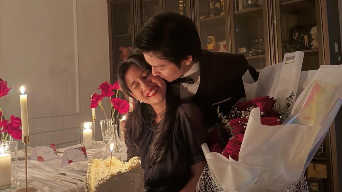 Shenina Cinnamon Dibalut Dress Hitam saat Rayakan Ulang Tahun ke-27 dengan Dinner Romantis Bersama Angga Yunanda