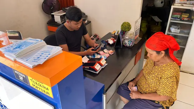 Aktivitas Transaksi di Agen BRILink Rian Alpiana