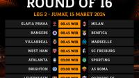 Jadwal Siaran Langsung Liga Europa 2023/2024 Babak 16 Besar Leg Kedua di Vidio. (Sumber: dok. vidio.com)