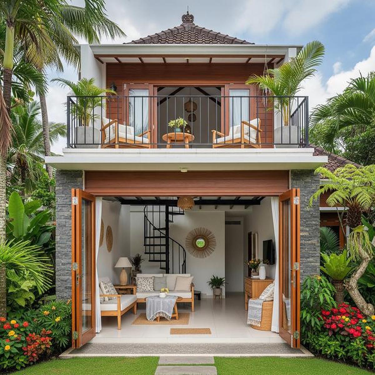 7 Model Rumah Kecil Tapi Terasa Luas dengan Pintu Kaca Lipat, Intip Inspirasinya