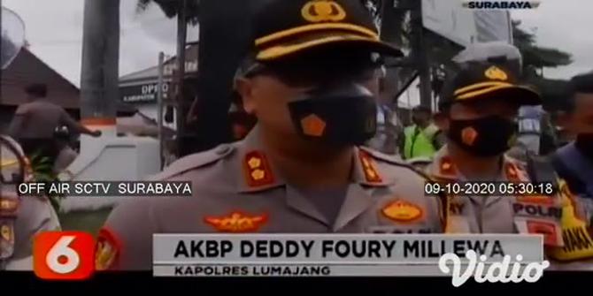 VIDEO: Demo Tolak Omnibus Law di Lumajang Berujung Ricuh