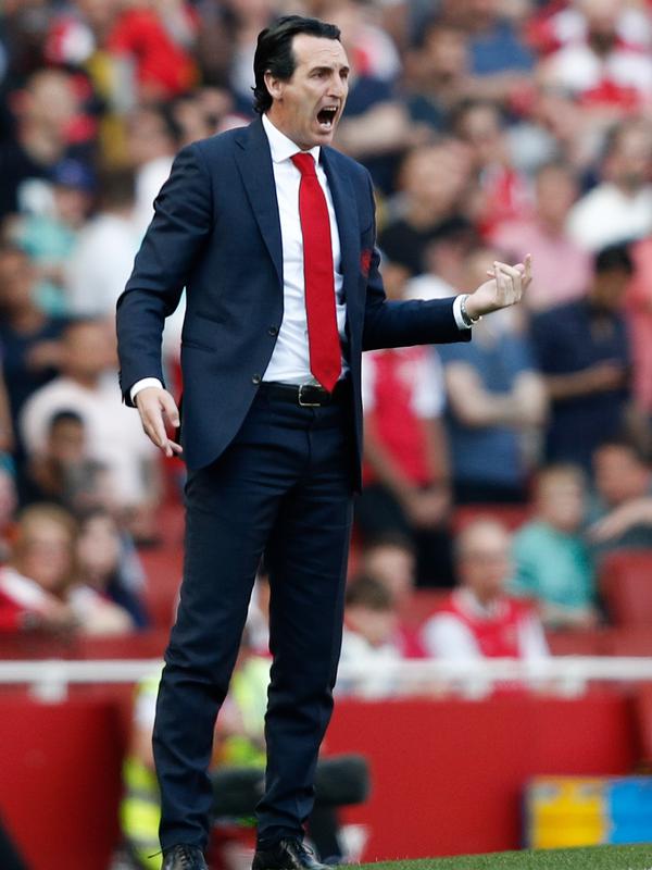 Manajer Arsenal, Unai Emery. (AFP/Adrian Dennis)