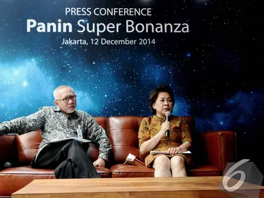 Konferensi pers program Panin Super Bonanza di Gedung Panin Center, Senayan, Jakarta, Jum'at (12/12/2014). (LIputan6.com/Andrian M Tunay)