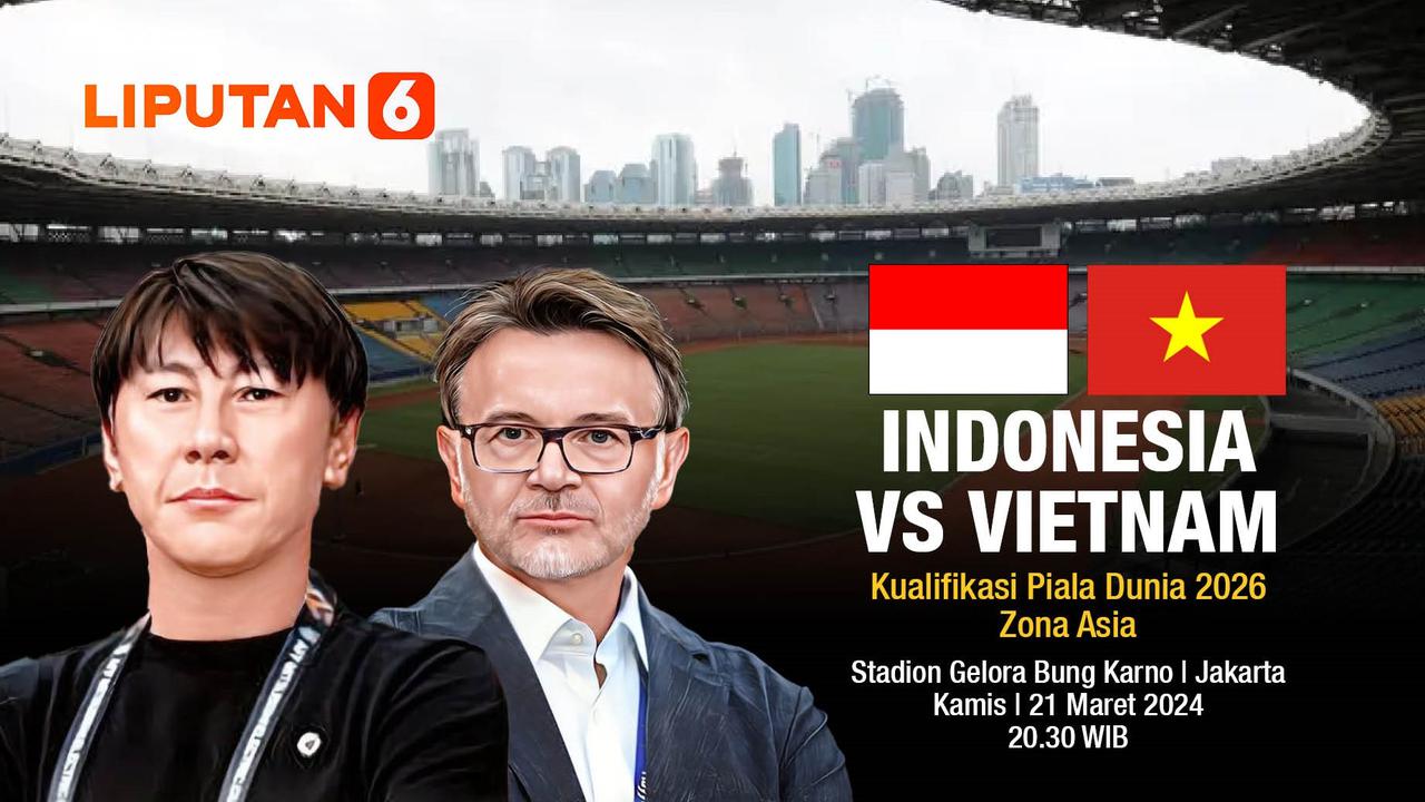 Banner Infografis Timnas Indonesia vs Vietnam di Kualifikasi Piala Dunia 2026 Zona Asia