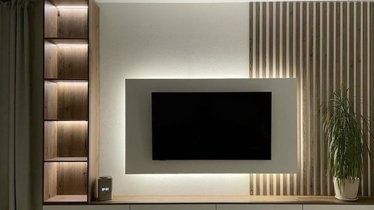 Backdrop TV Minimalis Ruang Keluarga, Inspirasi Desain Elegan dan Fungsional