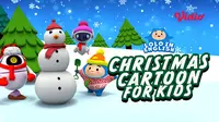 LOLO in English Christmas Cartoon for Kids menyajikan cerita seputar suka cita Natal yang cocok untuk Anak. (Dok. Vidio)