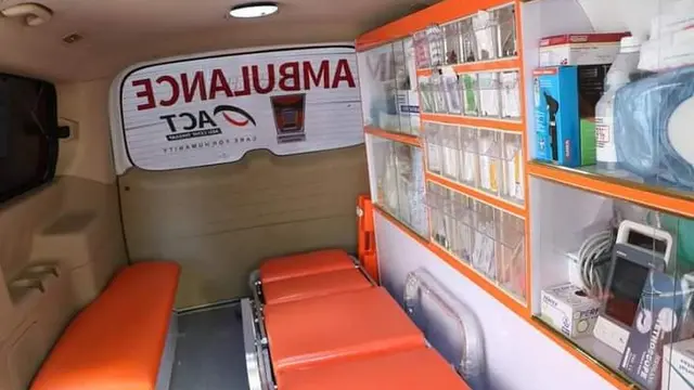 Ambulans bantuan warga Padang di Palestina. (Humas Kota Padang)