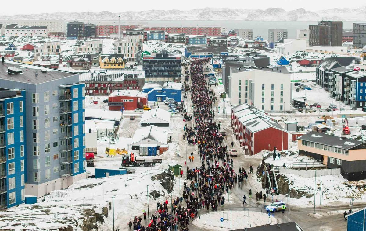 FOTO: Protes Warga Greenland Tolak Rencana Pengambilalihan oleh AS