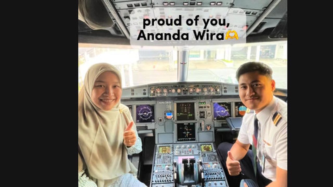 Ibu Guru ini Syok tapi Bahagia, Naik Pesawat Ternyata Sang Pilot Muridnya