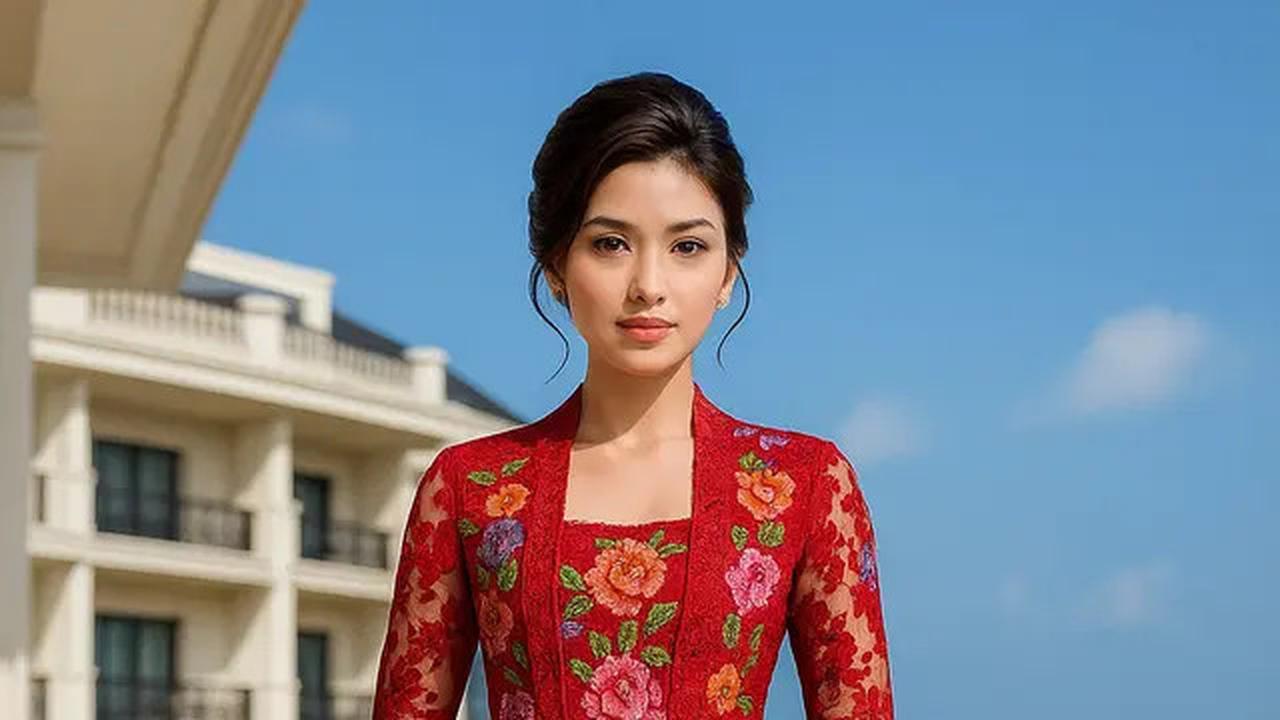 7 Model Kebaya Brokat Motif Bunga, Pilihan Titi DJ di Acara Pernikahan Putrinya Curi Perhatian