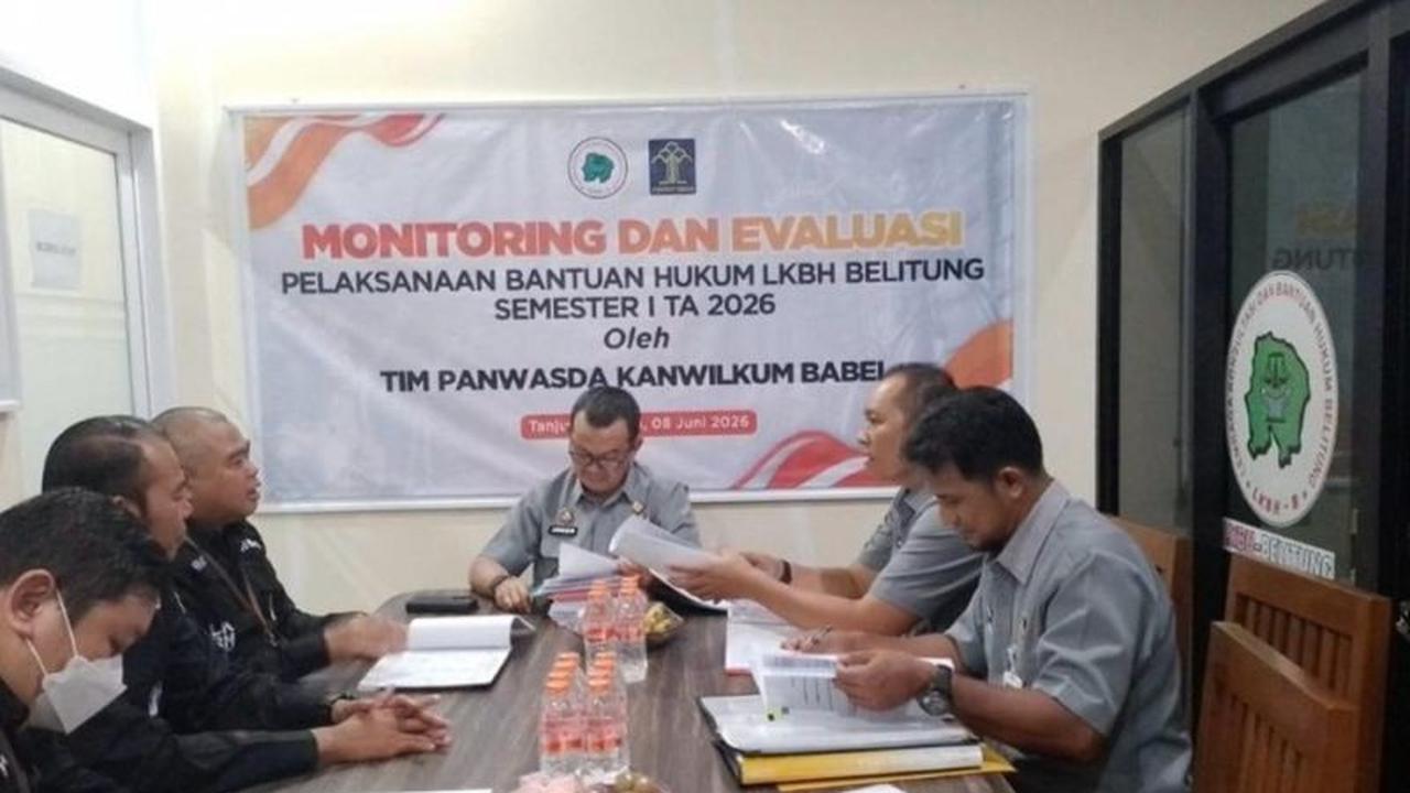 Kanwil Kementerian Hukum Babel Evaluasi OPBH, Tingkatkan Kualitas Layanan Hukum Gratis