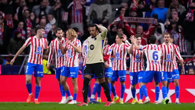 Foto: Atletico Madrid Kasi Paham Barcelona, Blaugrana Babak Belur di Copa del Rey