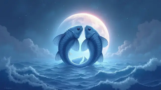 logo zodiak pisces (sumber: AI generated)