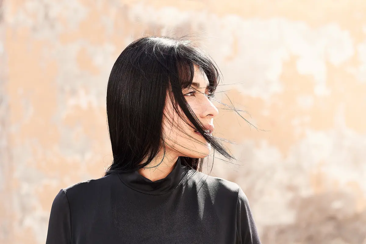 rambut hitam alami