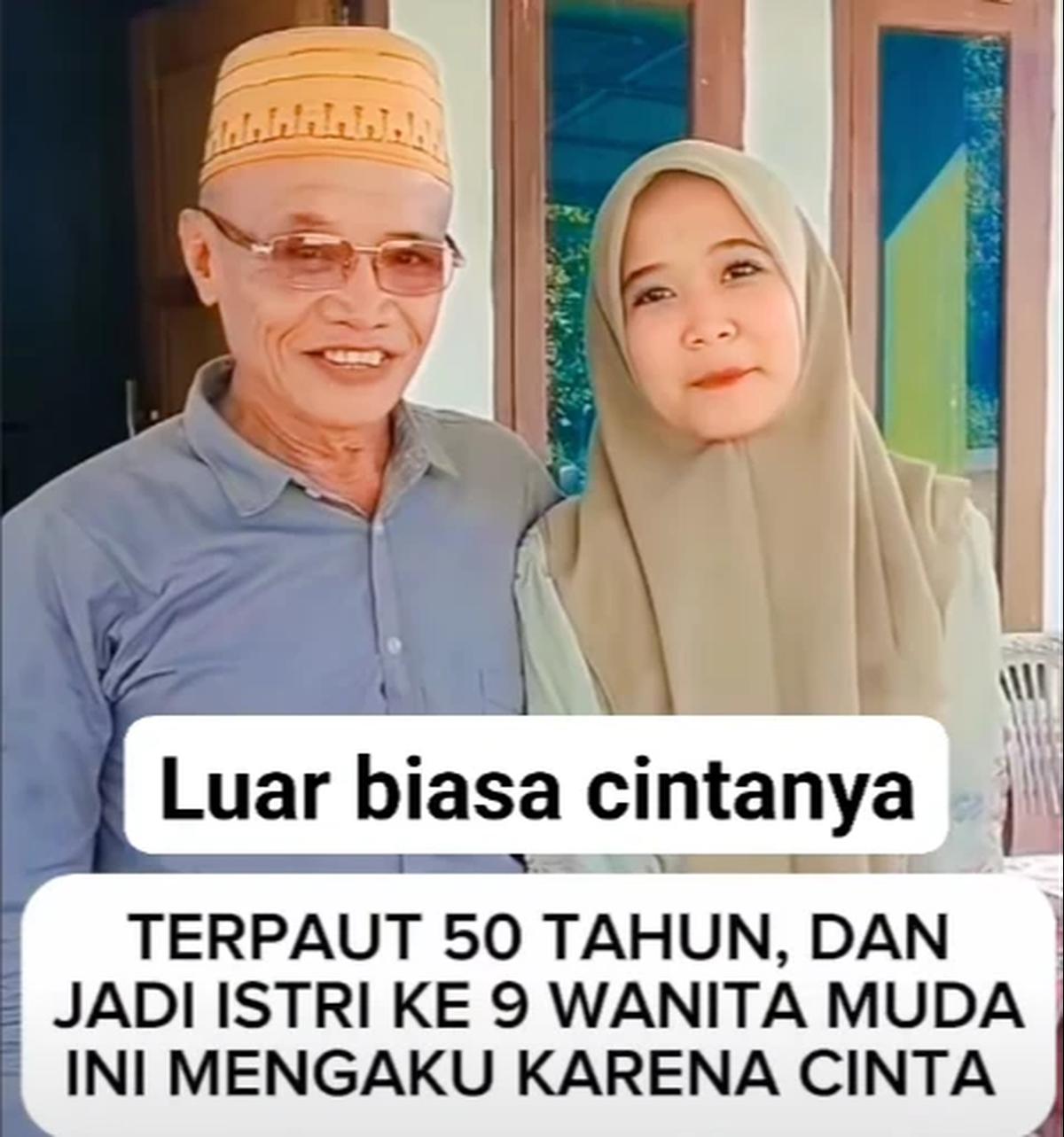 Cinta Melampaui Generasi, Kakek 1955 Nikahi Gadis 2005, Istri ke-9 Terungkap