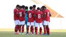 Timnas Indonesia U-20 yang lengah di awal pertandingan harus rela kebobolan cepat. Moldova U-20 mampu unggul lebih dulu pada menit kesembilan melalui Vicu Bulmaga yang menjebol gawang Timnas Indonesia U-20. (Dokumentasi PSSI)