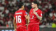 Dony Tri Pamungkas dan Kevin Diks saat Timnas Indonesia menghadapi Saint Kitts and Navis di FIFA Series 2026 di SUGBK, Jakarta, Jumat (27-3-2026). (Bola.com/Abdul Aziz)
