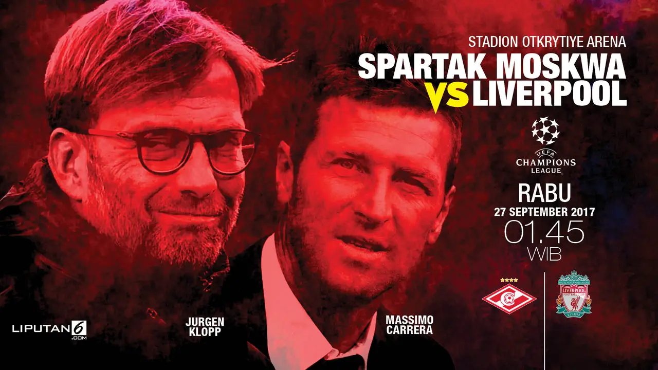 Prediksi Spartak Moskwa vs Liverpool