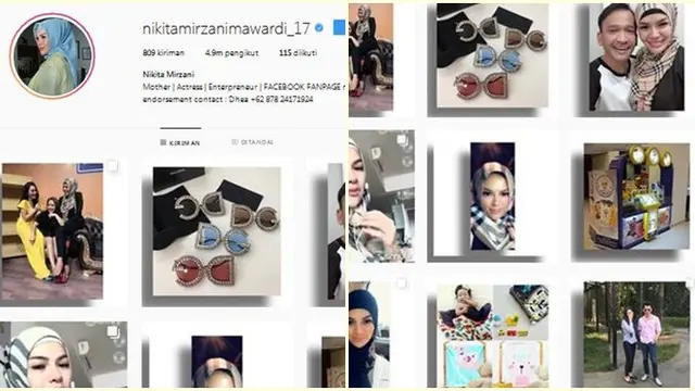 Penampakan IG Nikita Mirzani