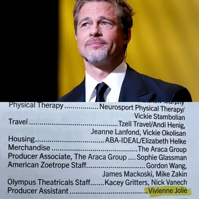 Vivienne tak sematkan nama Brad Pitt. [Foto: X/PopBase]