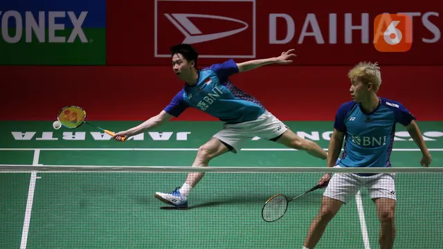 Foto: Khawatir Kondisi Marcus Bertambah Parah, Alasan Utama The Minions Mundur di Babak 16 Besar Indonesia Masters 2023