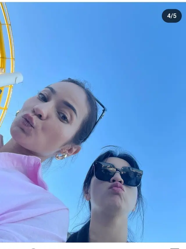Enzy Storia senang Hesti Purwadinata dan Medina Dina datang ke Amerika Serikat (Foto: instagram hestipurwadinata)